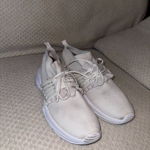 Zara Men's Laceless Slip On Sneakers - Size 44 - White - Mesh - Picture 4 of 6